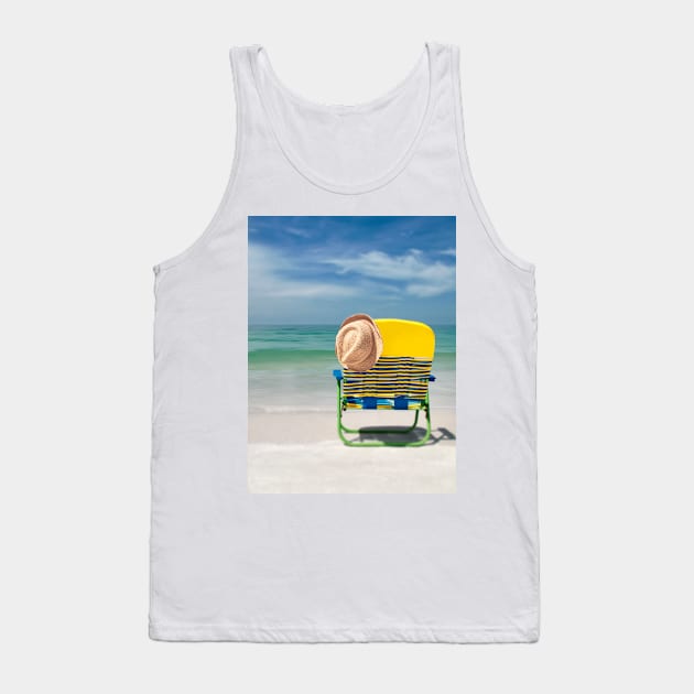 SunHat and Sunlounger Tank Top by adrianbrockwell